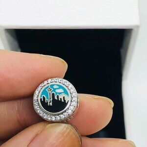 ✨🔥Pandora Seattle Charm Seattle Skyline Charm Travel Charm